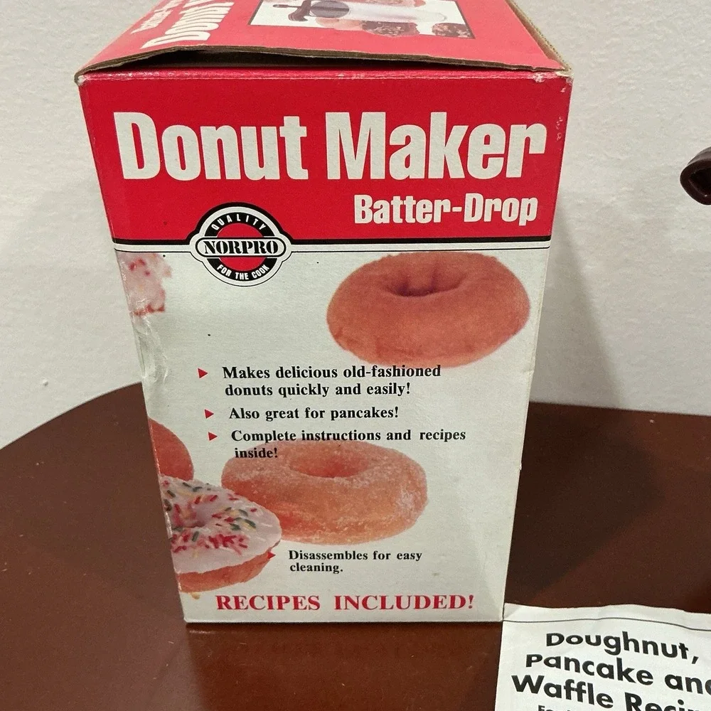 Vintage Norpro 3168 Batter Drop‎ Donut Maker NOS
